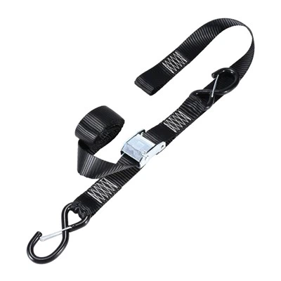 1.5 インチ オートバイ カム バックル タイダウン S- ロック フック付き、1200ポンド。 BS