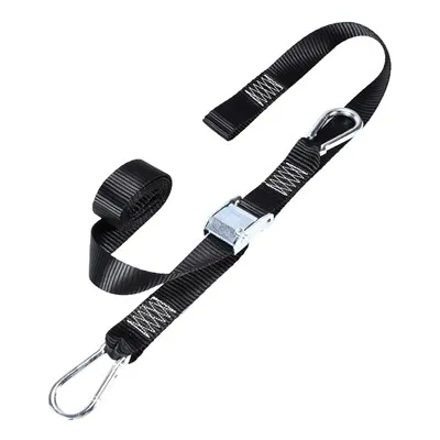 1.5インチオートバイカムバックルタイダウン、カラビナフック付き、1200ポンド。 BS