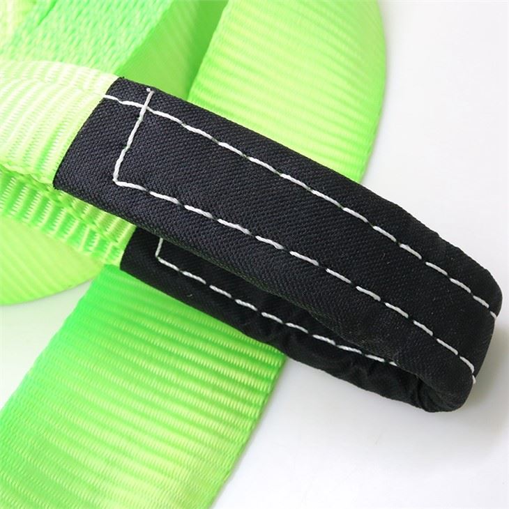 3'' Recovery Vehicle Car Tow Straps Custom High Visibility Industrial Grade Webbing
