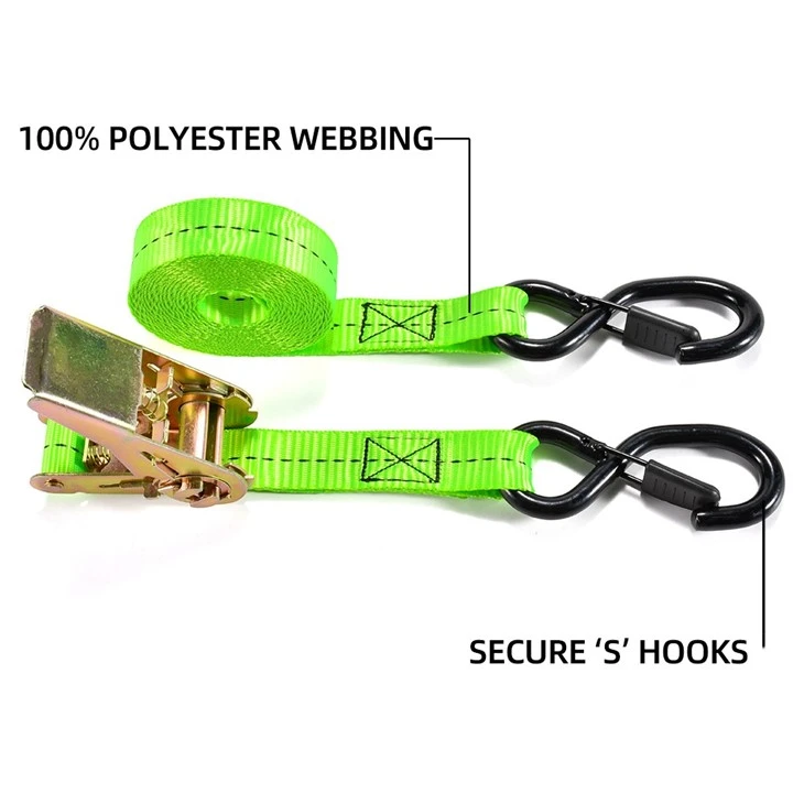 1'' Cheap Ratchet Strap And Ratchets Australian Standard Tie-Down Straps With Buckle