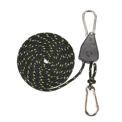 屋外ロープハンガーラチェットタイダウンストラップカラビナフック付き