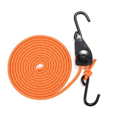 ロープハンガーラチェットタイダウンストラッププラスチックカバーSフック付き